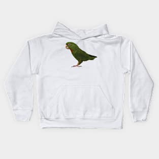 red-throated parakeet Kids Hoodie